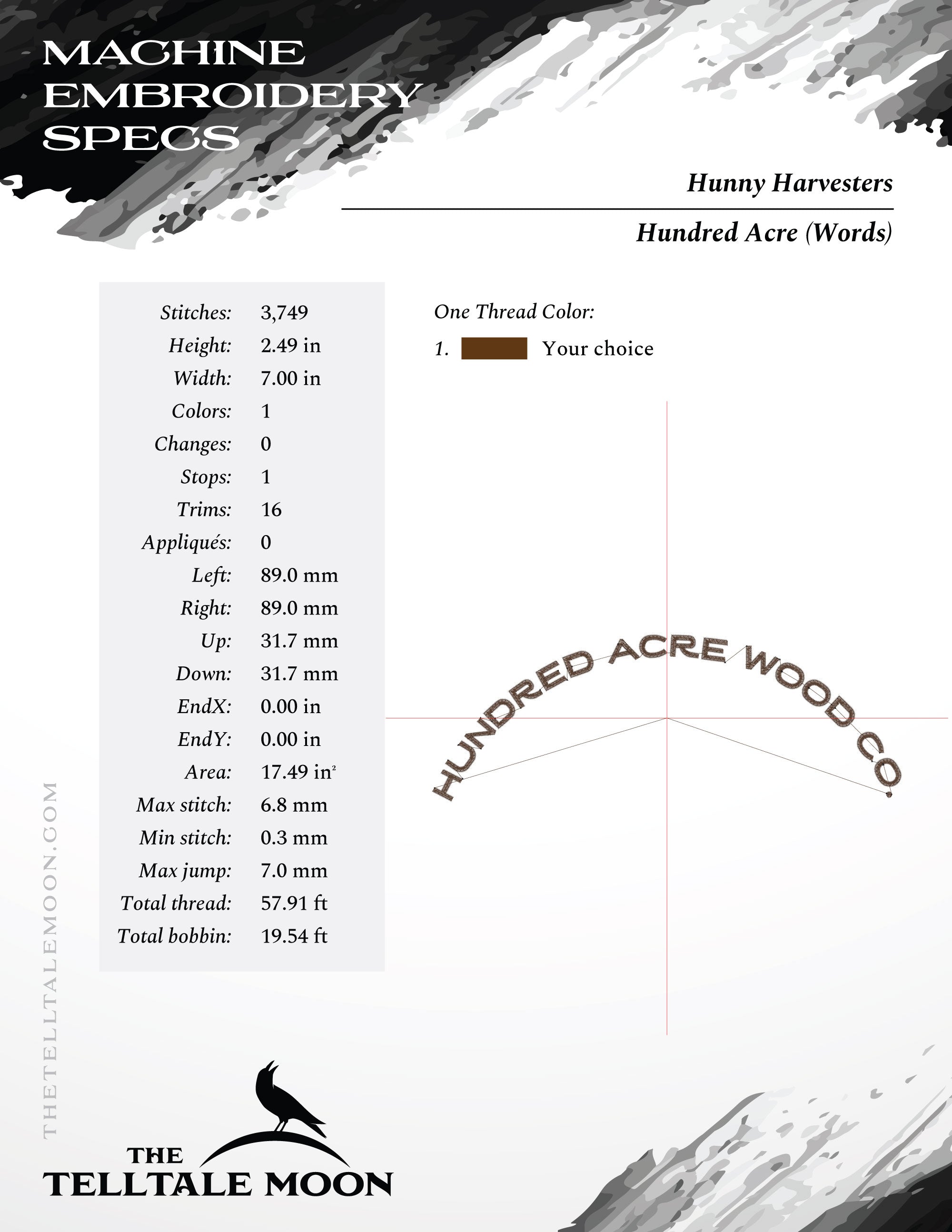 Machine Embroidery: "Hunny Harvesters" (Includes Both 7.8 Inch Design and Smaller Separated Parts)