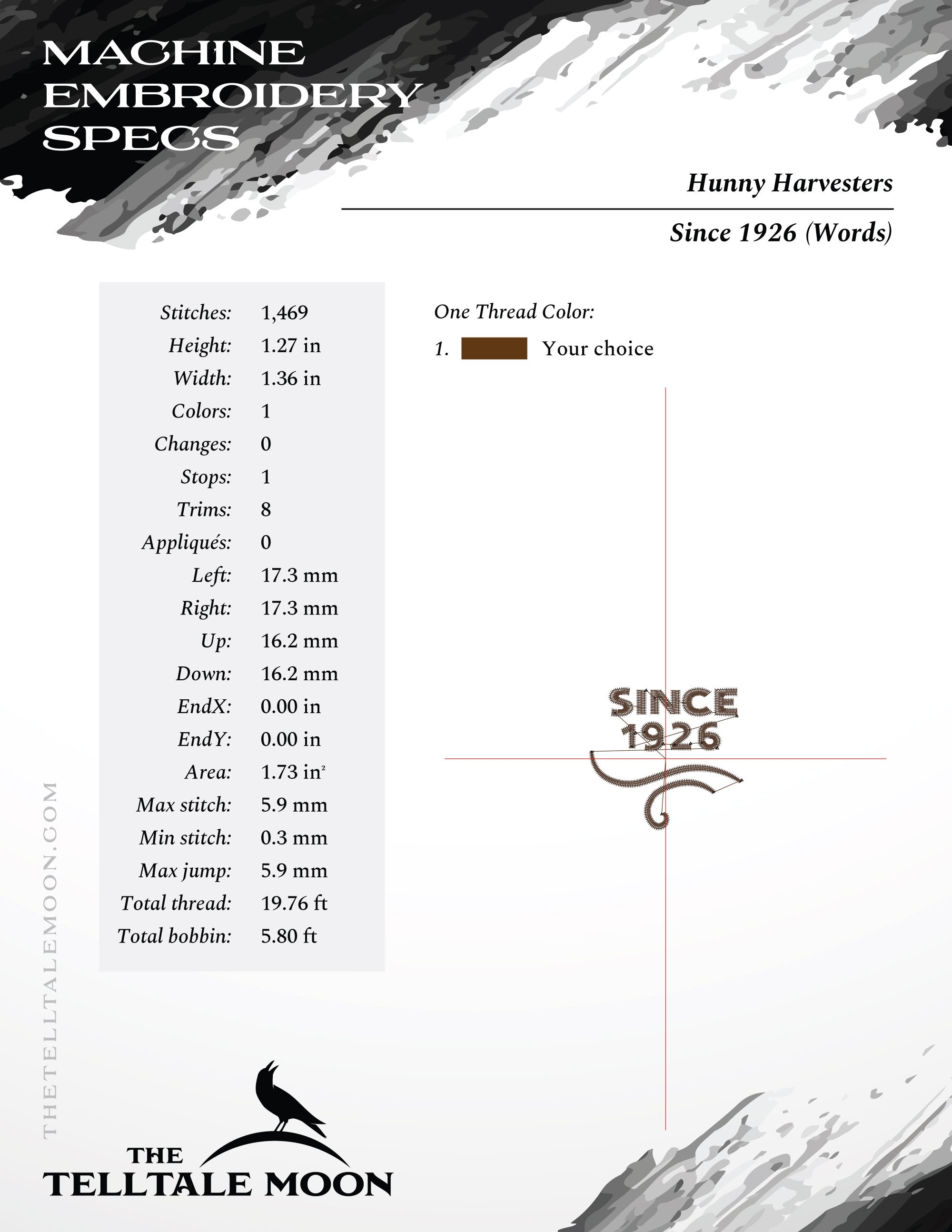 Machine Embroidery: "Hunny Harvesters" (Includes Both 7.8 Inch Design and Smaller Separated Parts)