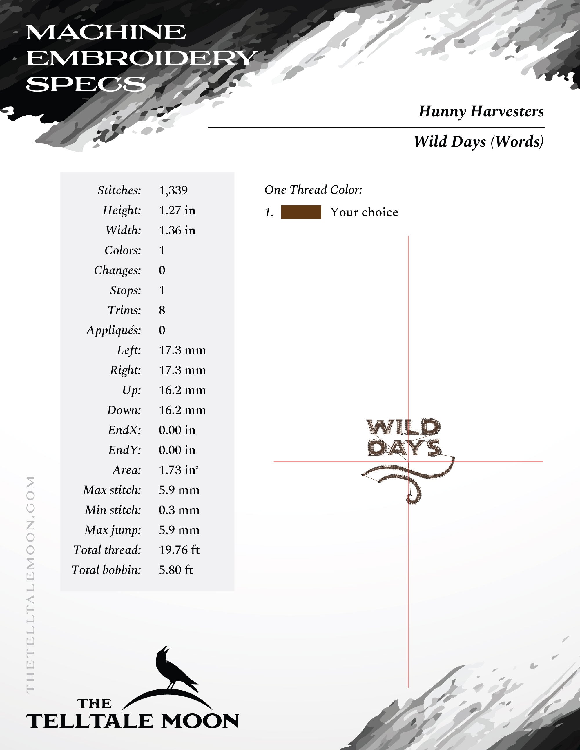 Machine Embroidery: "Hunny Harvesters" (Includes Both 7.8 Inch Design and Smaller Separated Parts)