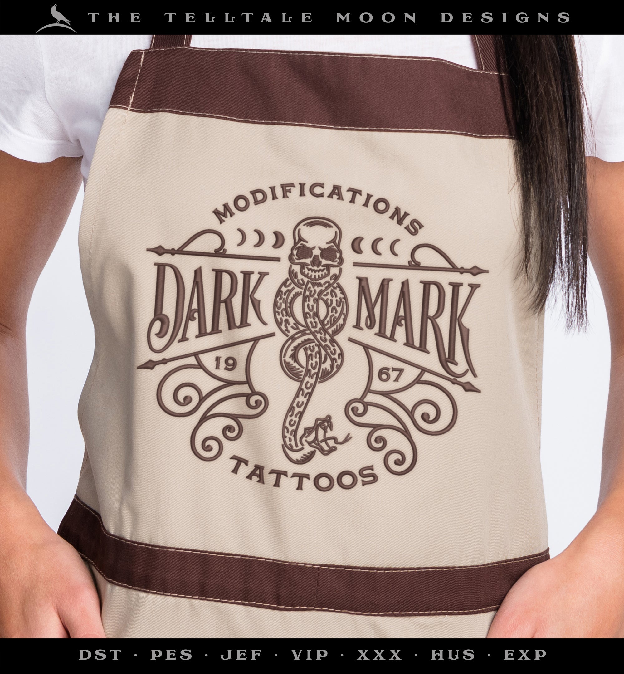 Embroidery: Dark Mark Tattoo Sign - 7, 8, and 9 Inch Sizes